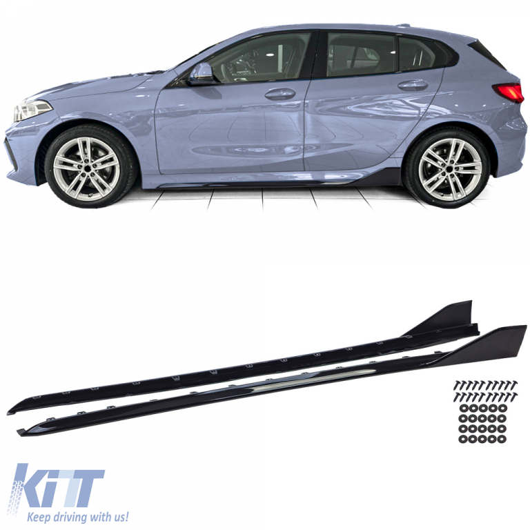 Prahové nástavce Gloss Black pre BMW 1 Series F40 (od 2019) M Sport