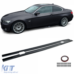 Prahové nástavce Gloss Black pre BMW 3 Series E92 E93 (2006–2013) M Sport