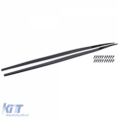Gloss Black Sill Extensions for BMW 1 Series F20 F21 LCI (2015–2019) M Sport