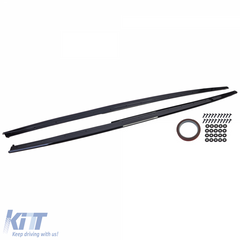 Gloss Black Sill Extensions for BMW 3 Series F30 F31 (2011–2019) M Sport