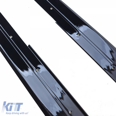 Gloss Black Sill Extensions for BMW 3 Series F30 F31 (2011–2019) M Sport