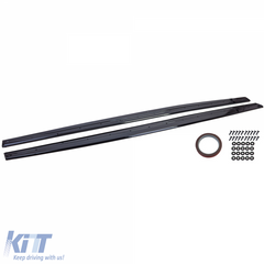 Prahové nástavce Gloss Black pre BMW 4 Series F32 F33 F36 (2013–2021) M Sport