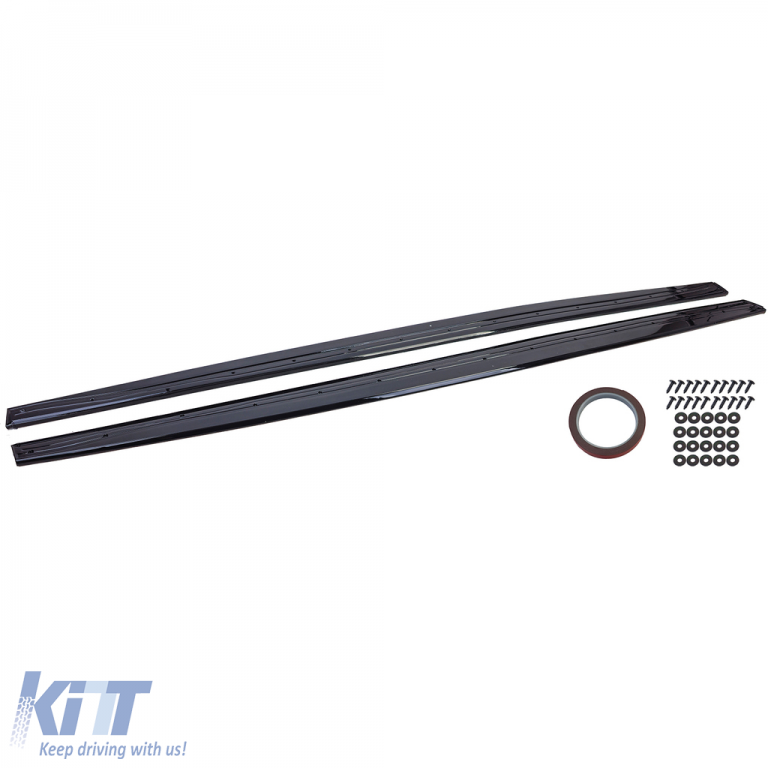 Prahové nástavce Gloss Black pre BMW 4 Series F32 F33 F36 (2013–2021) M Sport