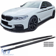 Prahové nástavce Gloss Black pre BMW 5 Series G30 G31 (od 2017) M Sport