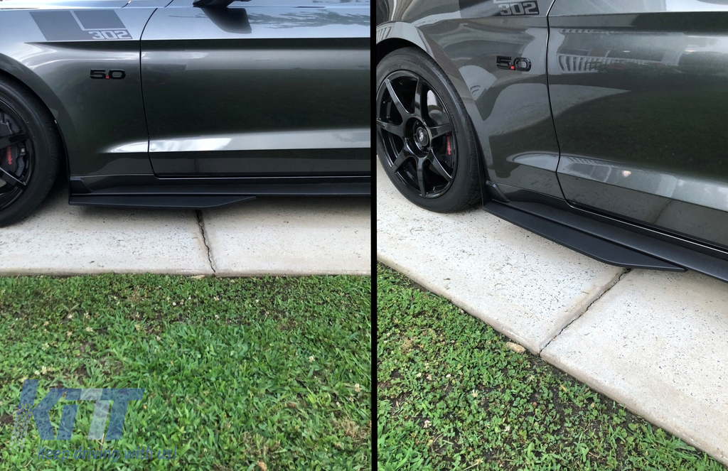 Bočné prahy / splittery GT500 pre Ford Mustang (2015–2020)