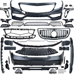 Kompletný športový Body Kit pre Mercedes CLS C218 / W218 Sedan (2011–2018) – GT Maska & Difúzor