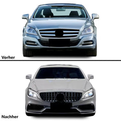 Kompletný športový Body Kit pre Mercedes CLS C218 / W218 Sedan (2011–2018) – GT Maska & Difúzor