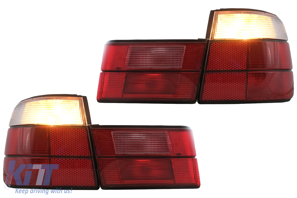 Zadné svetlá červeno-biele pre BMW radu 5 E34 Sedan 1987–1995