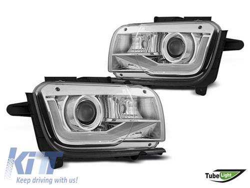 LED predné svetlá pre Chevrolet Camaro 2009–2013 – čierne prevedenie, set ľavé + pravé