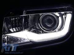 LED predné svetlá pre Chevrolet Camaro 2009–2013 – čierne prevedenie, set ľavé + pravé