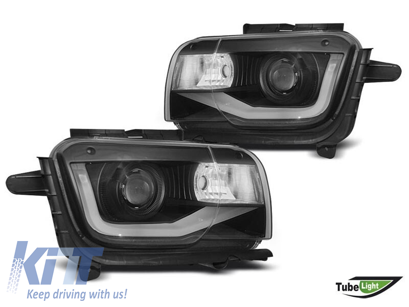 LED predné svetlá pre Chevrolet Camaro 2009–2013, čierne prevedenie, set ľavé a pravé