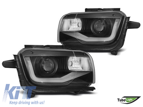 LED predné svetlá pre Chevrolet Camaro 2009–2013, čierne prevedenie, set ľavé a pravé