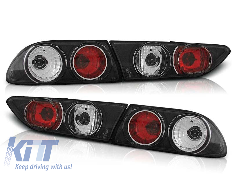 LED Tail Lights Alfa Romeo 156 (1997–2003) Sedan/Wagon Black Crystal Set