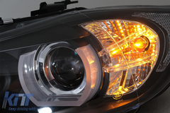 3D Angel Eyes Xenon svetlá BMW E90 E91 (2005-2008) – čierne, D1S, E6